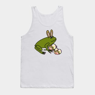 Funny Easter Bunny Ears Frog Tank Top